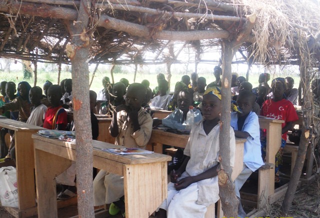 L’école sous le hangar